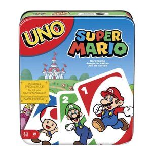 Super Mario UNO Card Game Metal Tin Nintendo Edition